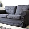 Svart 2-sits soffa