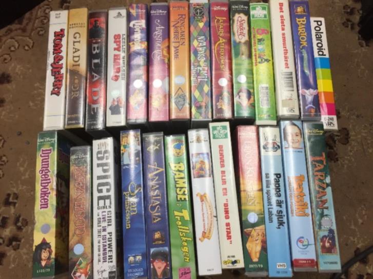 Barnfilmer VHS i Original