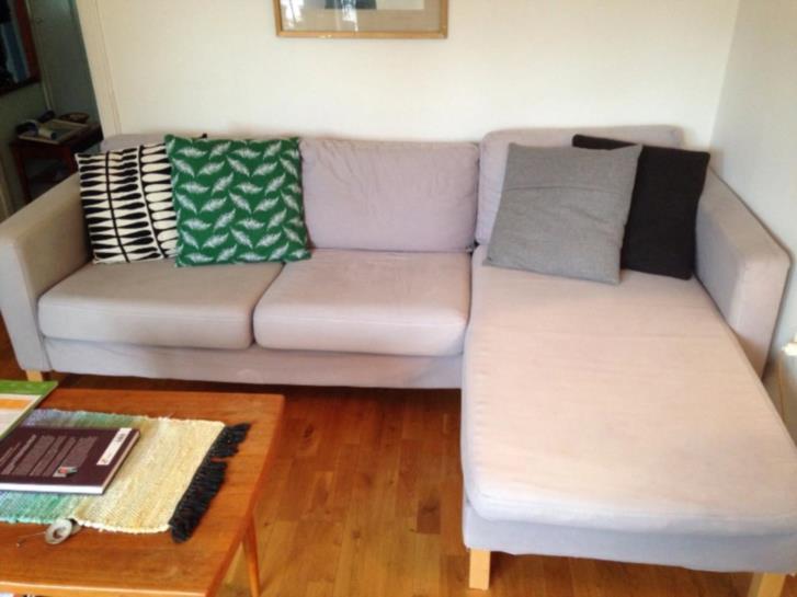 Ikea soffa Karlstad med schäslong