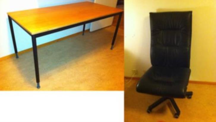 IKEA kontorsstol och skrivbord