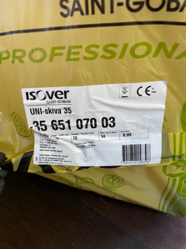 Isolering 70 mm