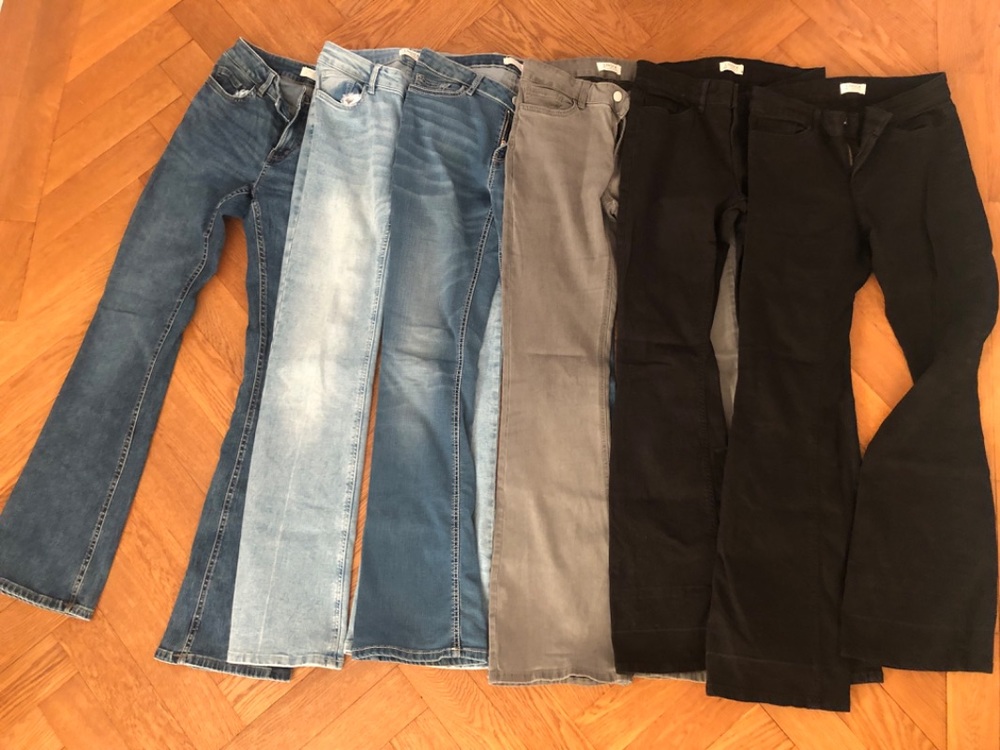 6 par jeans, storlek 170