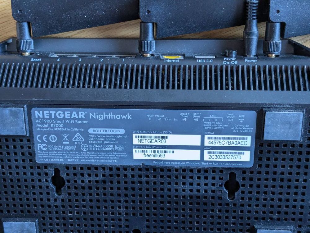 Netgear Nighthawk router