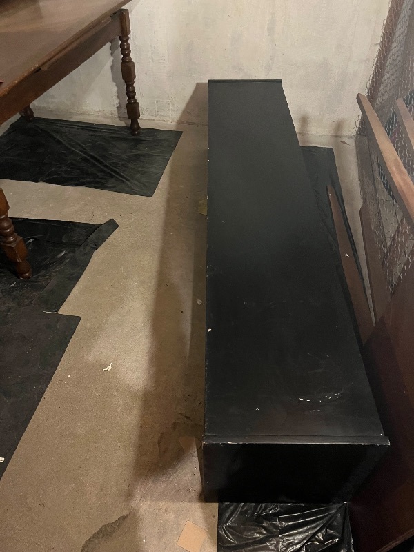 Bänk Svart med 5 fack