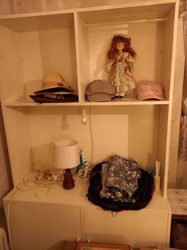 Bortskänkes bokhylla mot upphämtning