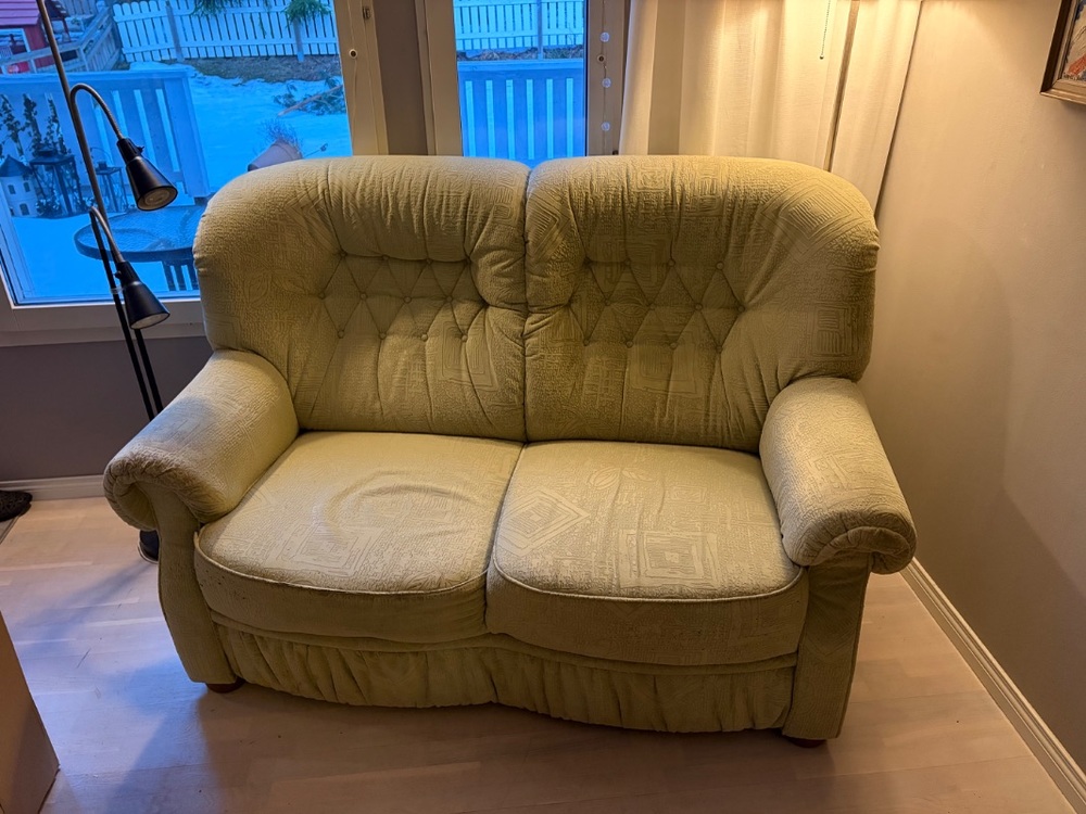 BORTSKÄNKES - tvåsitssoffa grön