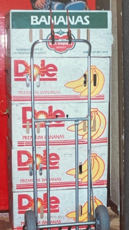 Bananlådor bortskänkes