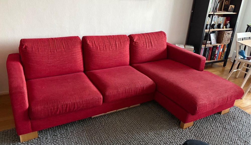 Röd soffa
