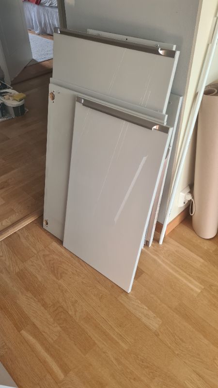 Ringhult Högglans Grå, köksluckor och lådfronter